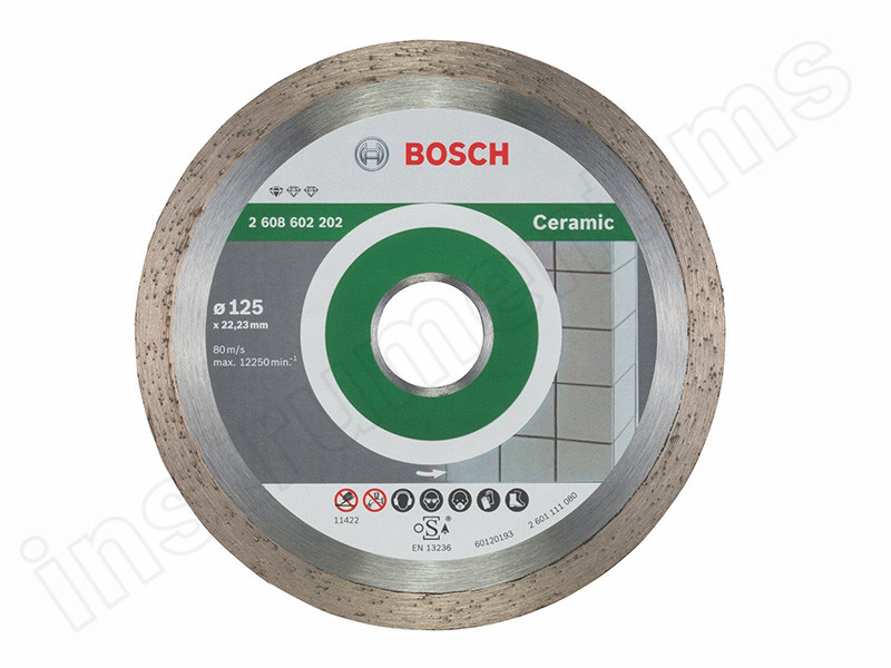 Алмазный диск Standard for Ceramic Bosch d=125х7х22,2мм - фото 1