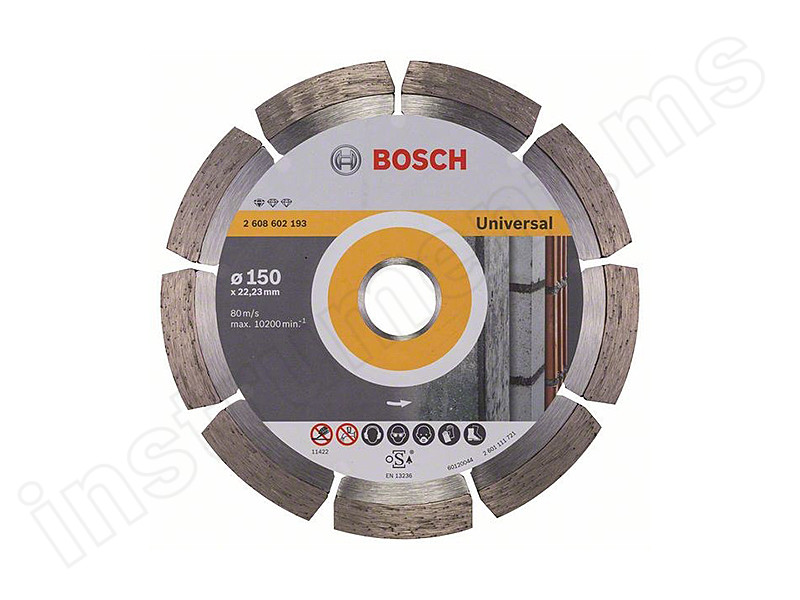 Алмазный диск Standard for Universal Bosch d=150х10х22,2мм - фото 1