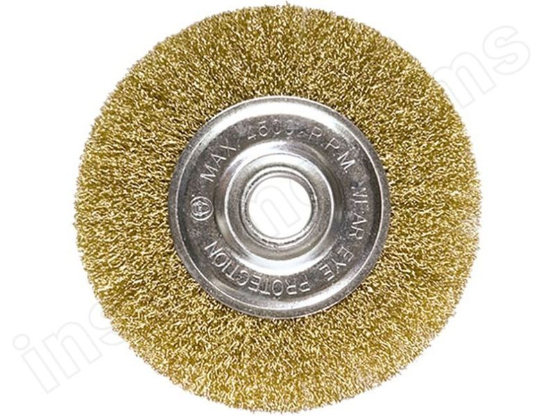 Зачистная щетка для дрели дисковая Интерскол d=50х7мм витая проволока - фото 1