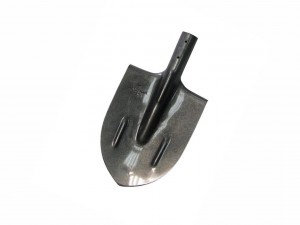 Лопата штыковая,  рельсовая сталь, с ребрами жесткости, без черенка Россия - фото 1