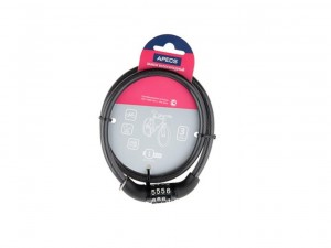 Замок велосипедный d=8 мм Apecs PD-82-65CM-CODE 103085 - фото 1