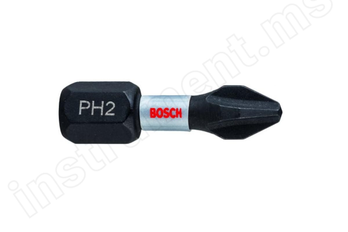 Бита 2шт. Bosch Ph2 CrMo 25мм 2608522403 - фото 1