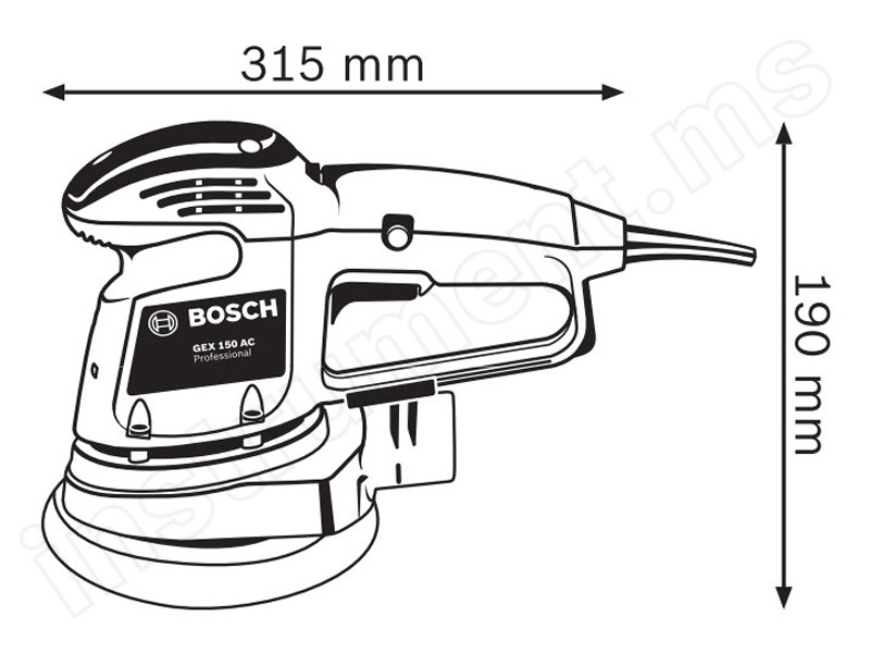 Шлифмашина эксцентриковая Bosch HD GEX 150 AС - фото 3