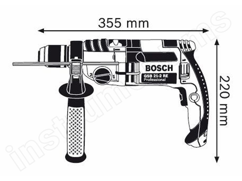 Дрель ударная Bosch HD GSB 21-2RE - фото 4