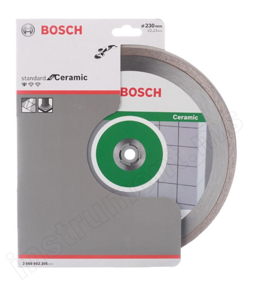 Алмазный диск Standard for Ceramic Bosch d=230х7х22,2мм - фото 3