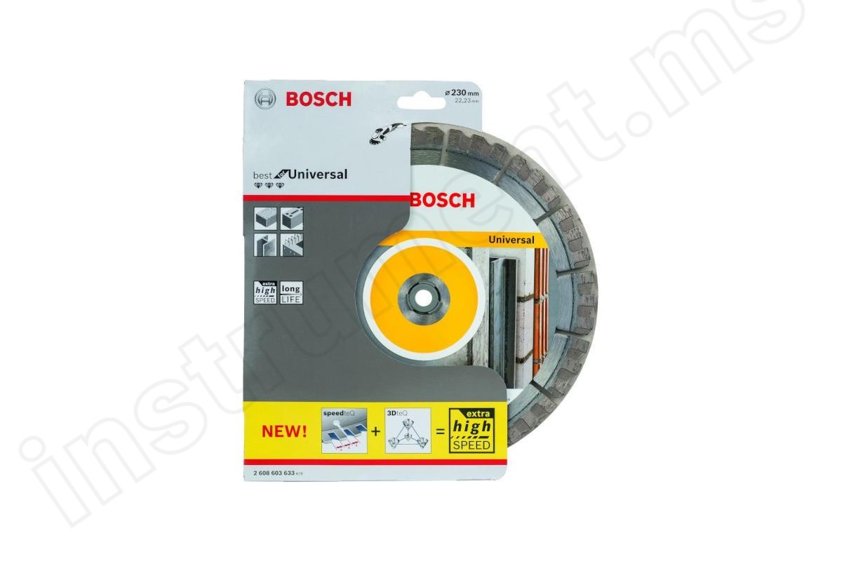Алмазный диск Bosch Best for Universal, d=230х12х22,2мм   арт.2608603633 - фото 2