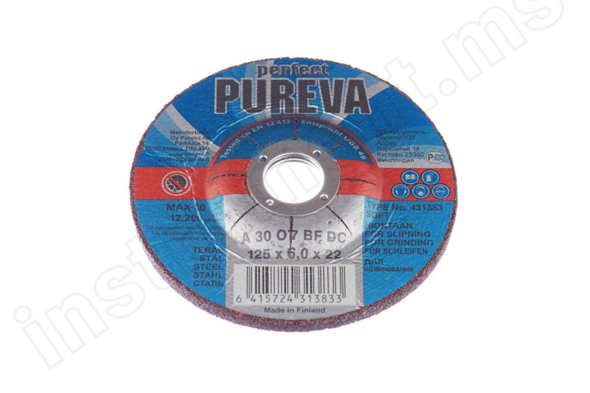 Зачистной круг по металлу Pureva 125х6,0х22 431383 - фото 2