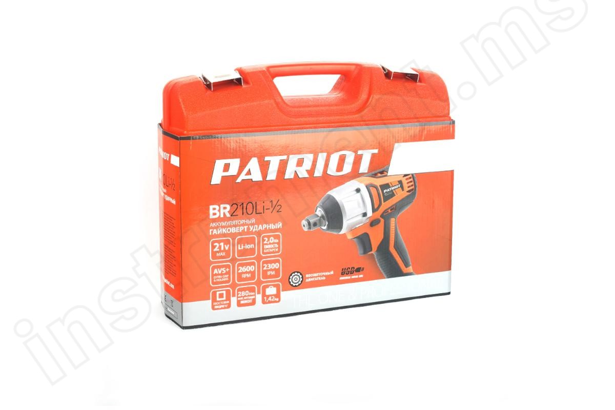 Аккумуляторный ударный гайковерт Patriot BR 210Li 1/2 UES 180301560 - фото 9