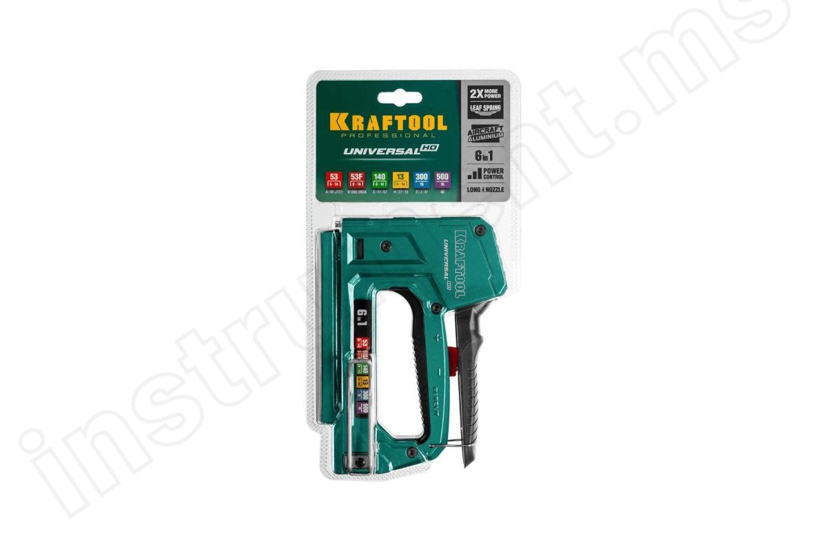 Степлер Kraftool Universal-HD тип 53F/300/500, универсальный 6в1   арт.3188 - фото 11