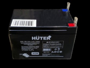 Аккумуляторная батарея АКБ 12В 12Ач Huter - фото 2